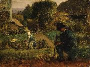 Jean-Franc Millet Garden Scene oil painting artist
